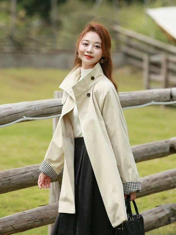 今すぐ欲しい!トレンチコート レディース 秋コート ショート丈コート 和風 スプリングコート 春コート アウター オシャレ 上品 ゆったり 無地 通勤 着痩せ カジュアル オフホワイト ベージュ フリ 今すぐ欲しい!トレンチコート レディース 秋コート ショート丈コート 和風 スプリングコート 春コート アウター オシャレ 上品 ゆったり 無地 通勤 着痩せ カジュアル オフホワイト ベージュ フリ