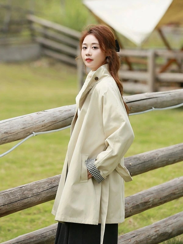 今すぐ欲しい!トレンチコート レディース 秋コート ショート丈コート 和風 スプリングコート 春コート アウター オシャレ 上品 ゆったり 無地 通勤 着痩せ カジュアル オフホワイト ベージュ フリ 今すぐ欲しい!トレンチコート レディース 秋コート ショート丈コート 和風 スプリングコート 春コート アウター オシャレ 上品 ゆったり 無地 通勤 着痩せ カジュアル オフホワイト ベージュ フリ