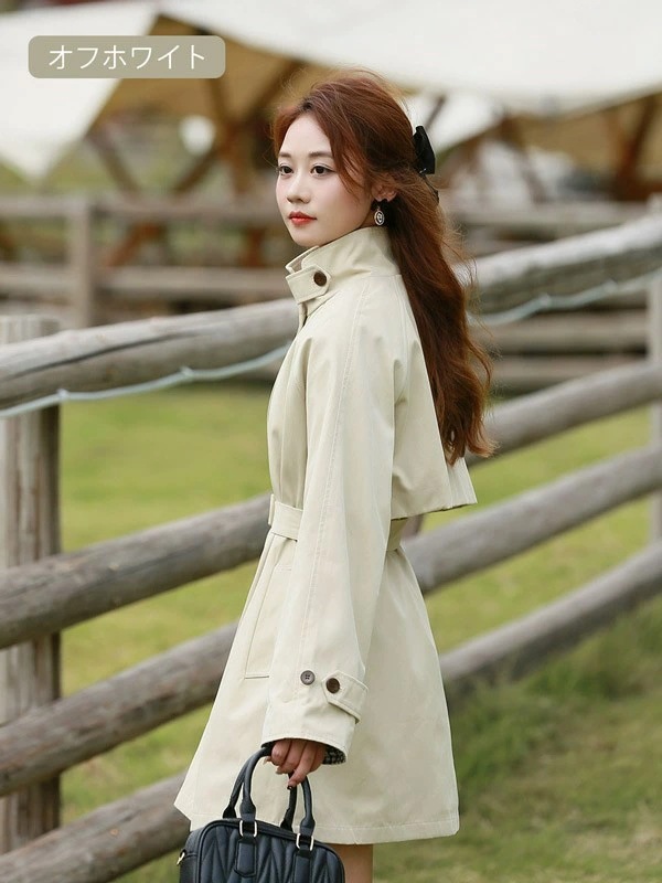 今すぐ欲しい!トレンチコート レディース 秋コート ショート丈コート 和風 スプリングコート 春コート アウター オシャレ 上品 ゆったり 無地 通勤 着痩せ カジュアル オフホワイト ベージュ フリ 今すぐ欲しい!トレンチコート レディース 秋コート ショート丈コート 和風 スプリングコート 春コート アウター オシャレ 上品 ゆったり 無地 通勤 着痩せ カジュアル オフホワイト ベージュ フリ