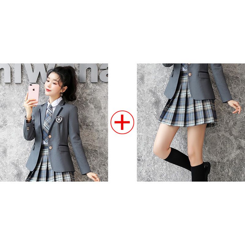 制服スーツワンピースおしゃれキャリア気質女学院風スーツ春秋作業服通勤脚魅せミニスカート涼しく楽ちんセットアップブレザーコスプレ女子高生