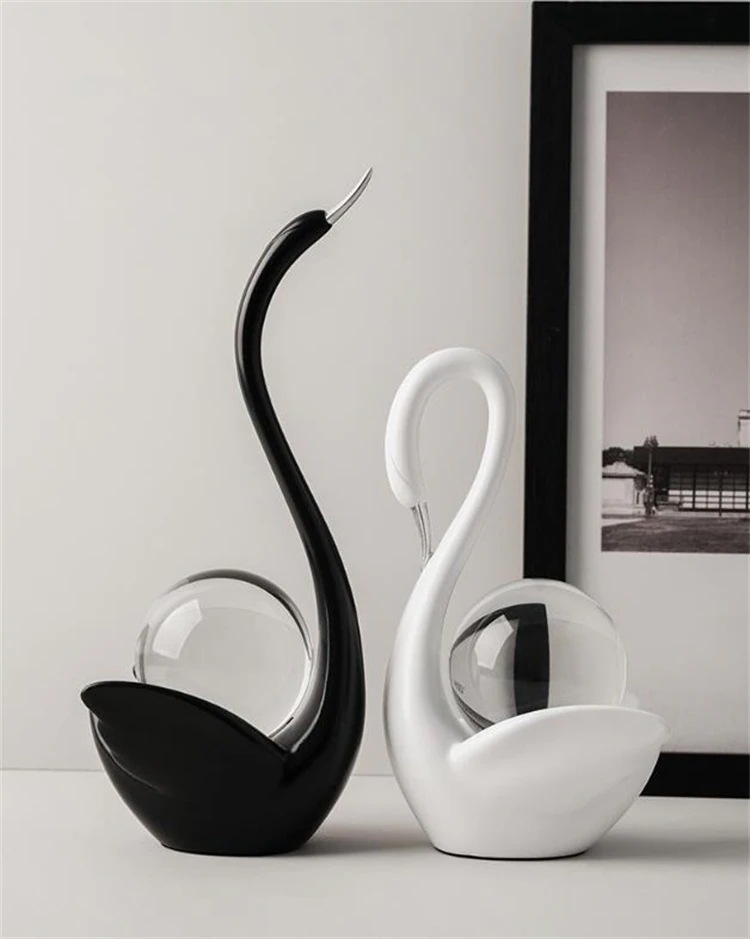 激安セール バレンタイン贈り物 白鳥ペア置物 玄関・リビング用 モダンインテリア小物 感デコレーション