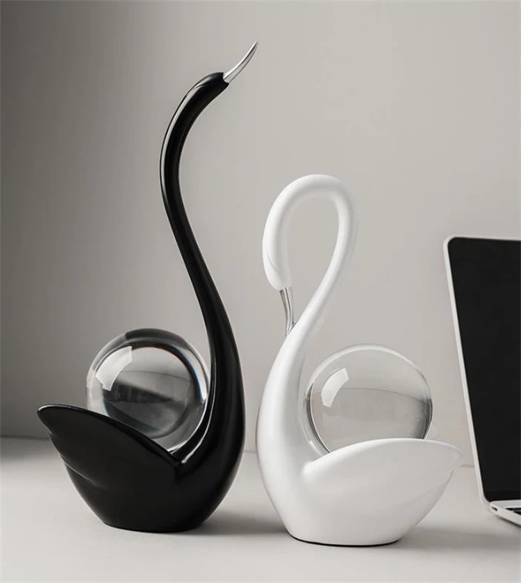 激安セール バレンタイン贈り物 白鳥ペア置物 玄関・リビング用 モダンインテリア小物 感デコレーション