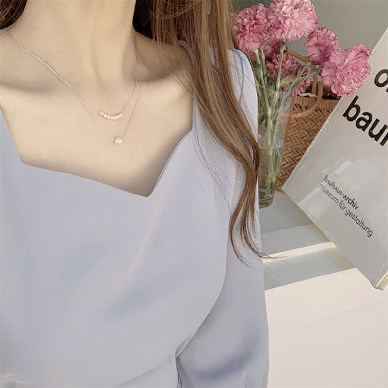 ワンピース 上着 人気 おすすめ おしゃれ お洒落 激安 安い プチプラ 長袖 ロング スクエアネック タイト 透け フレア とろみ 膝丈 無地 リボン 可愛い かわいい 韓国 シンプル l