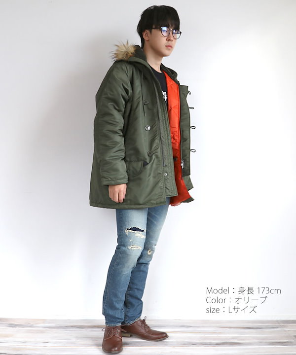 Qoo10] ジョンブル アウター TOP KHAKI ナイロンツ