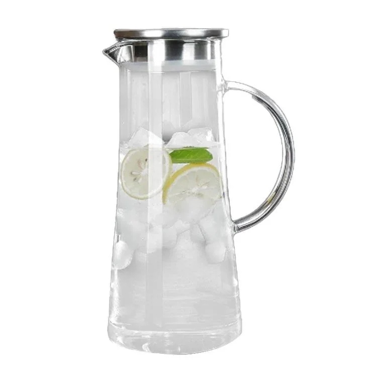 冷水筒 冷蔵庫 耐熱 15リットル ガラスピッチャー ガラス 水出し ステンレス茶こし付きジャグ ピッチ 耐熱 茶ポット 新作登場 直火可 耐熱 cガラスポット