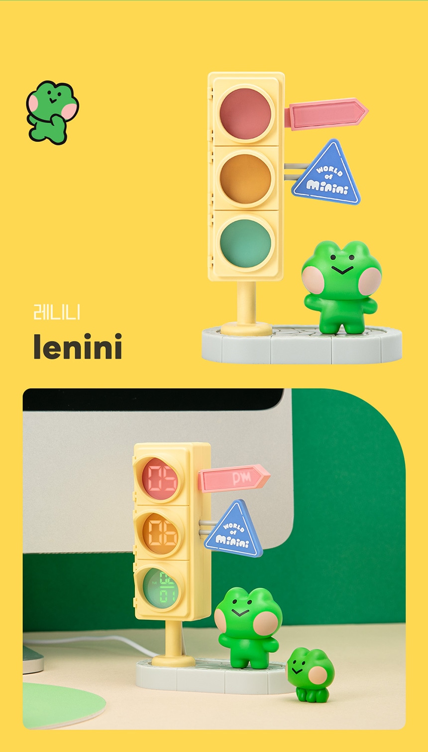 ラインフレンズ Minini デジタル卓上時計 デスクインテリア 可愛い