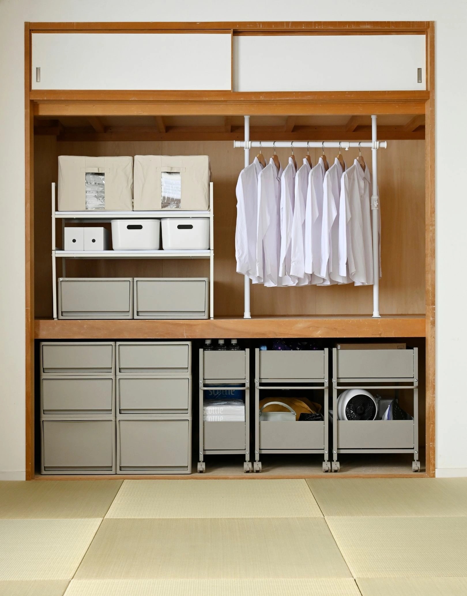 頑丈 収納ラック キャスター付き 奥行き75 高さ64.5 幅26cm