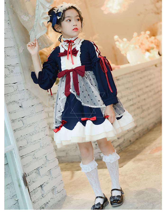 ワンピース ゴスロリ Aライン リボン 子供 キッズ コスチューム 記念撮影 誕生日 衣装 かわいい フリル 仮装 パーティ 髪飾り イベント ファッション ワンピース ゴスロリ Aライン リボン 子供 キッズ コスチューム 記念撮影 誕生日 衣装 かわいい フリル 仮装 パーティ 髪飾り イベント ファッション