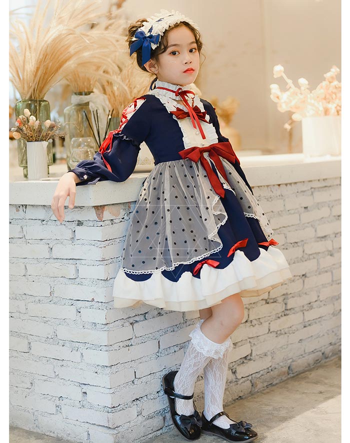 ワンピース ゴスロリ Aライン リボン 子供 キッズ コスチューム 記念撮影 誕生日 衣装 かわいい フリル 仮装 パーティ 髪飾り イベント ファッション ワンピース ゴスロリ Aライン リボン 子供 キッズ コスチューム 記念撮影 誕生日 衣装 かわいい フリル 仮装 パーティ 髪飾り イベント ファッション