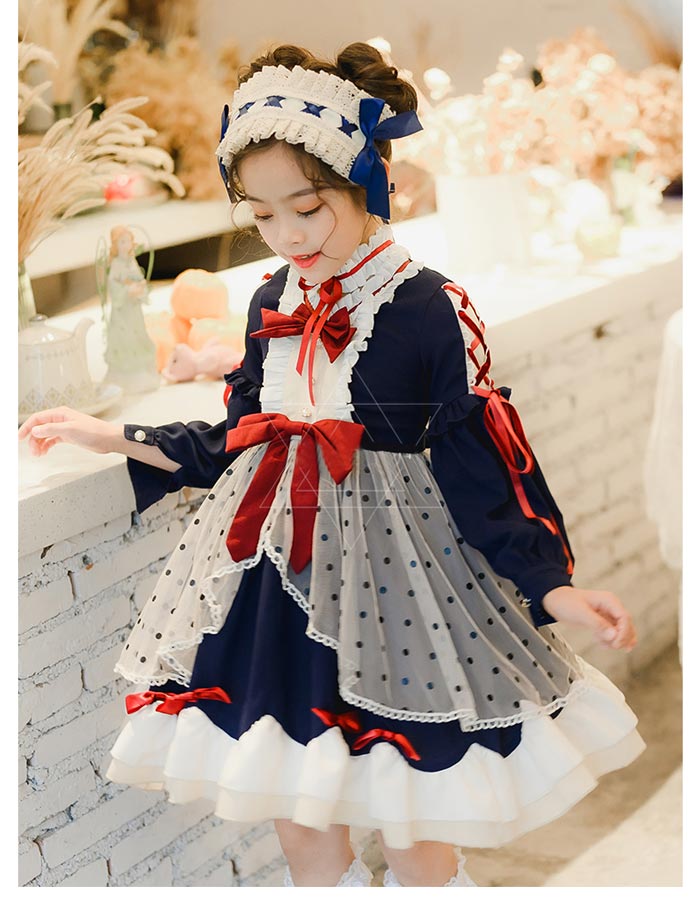 ワンピース ゴスロリ Aライン リボン 子供 キッズ コスチューム 記念撮影 誕生日 衣装 かわいい フリル 仮装 パーティ 髪飾り イベント ファッション ワンピース ゴスロリ Aライン リボン 子供 キッズ コスチューム 記念撮影 誕生日 衣装 かわいい フリル 仮装 パーティ 髪飾り イベント ファッション