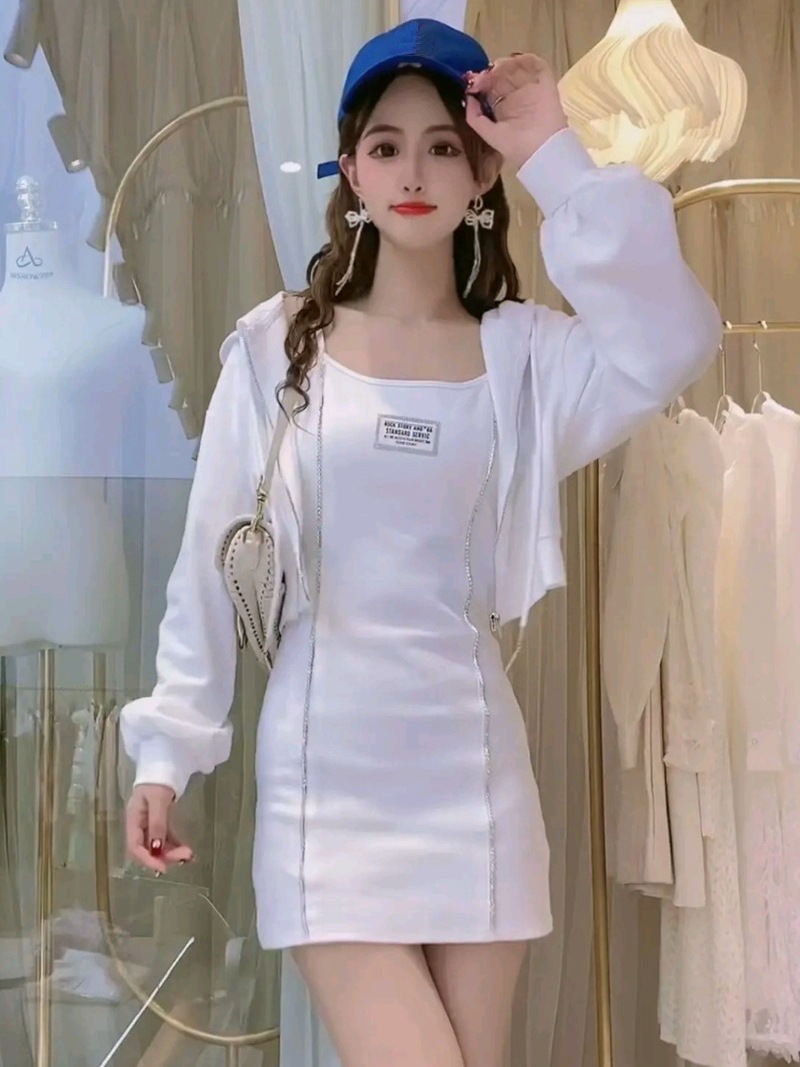 【セットアップ】キャミソールワンピース+フードジャケット ワンピース フーディー SETUP ツーピース レディース オルチャン 5カラー C212 【セットアップ】キャミソールワンピース+フードジャケット ワンピース フーディー SETUP ツーピース レディース オルチャン 5カラー C212