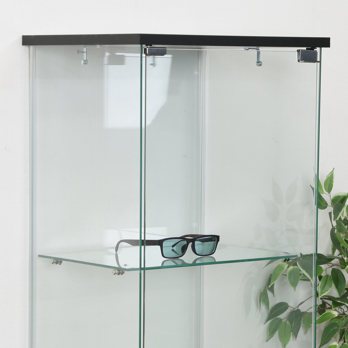 コレクションケース 4段 幅42.5cm 4面ガラス ショーケース ディスプレイケース ガラス製 ガラスケース 収納 キャビネット ガラスキャビネット ディスプレイラック 飾り棚 ディスプレイ