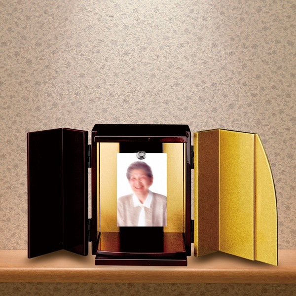 手元供養仏壇セット　雅シリーズ　MIYABI　溜金