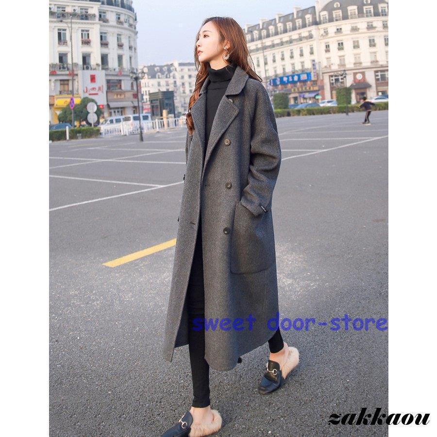 チェスターコート ロングコート レディース 秋 冬 ラシャ トップス アウター マキシ丈 ゆったり 着痩せ お洒落 大人 体型カバー 通勤 大きいサイズ