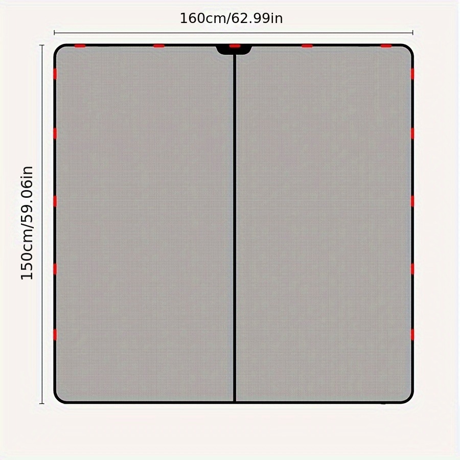 磁気式カータイレート蚊帳 - UVカットトランク＆リアドア用通気性メッシュウィンドウブラックポリエステル裏地なし