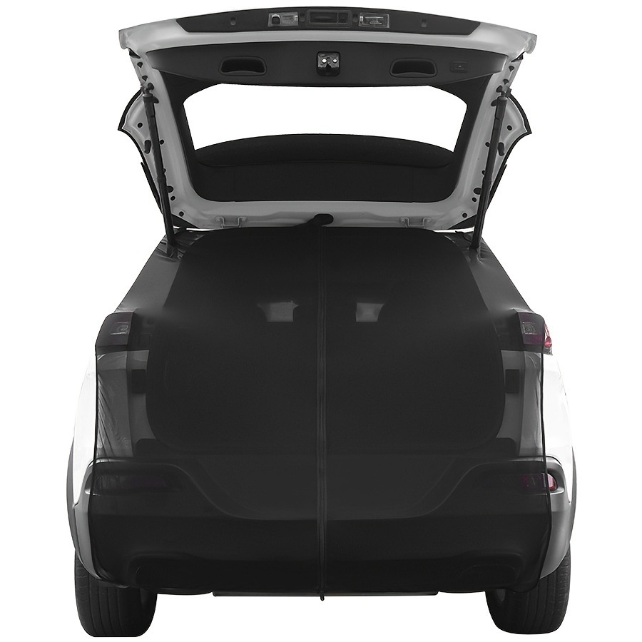 磁気式カータイレート蚊帳 - UVカットトランク＆リアドア用通気性メッシュウィンドウブラックポリエステル裏地なし