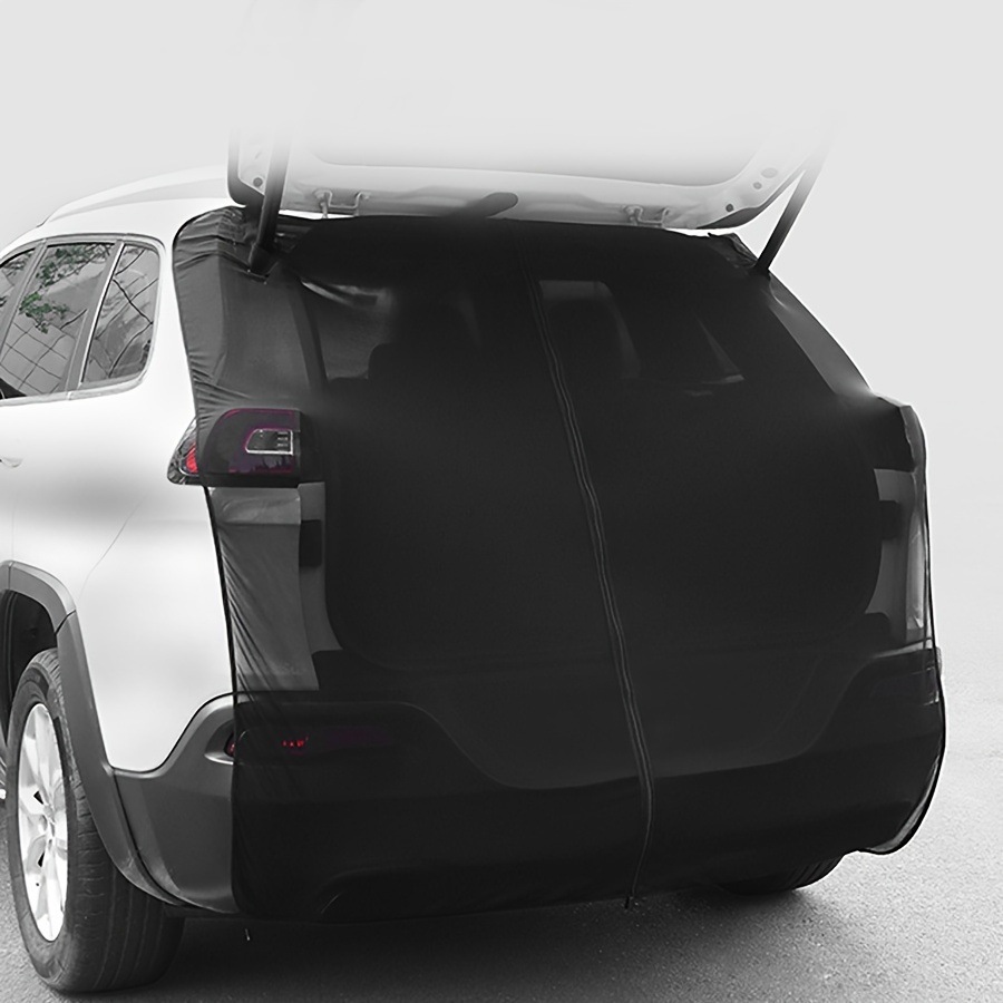 磁気式カータイレート蚊帳 - UVカットトランク＆リアドア用通気性メッシュウィンドウブラックポリエステル裏地なし