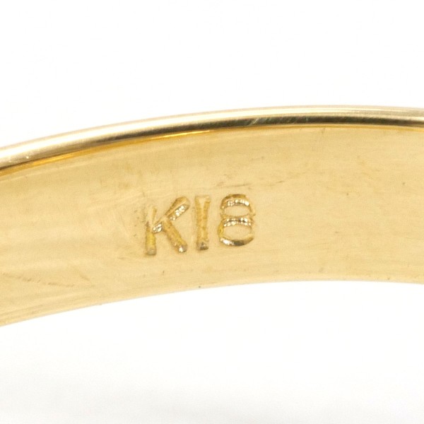 K18 18金 YG リング 指輪 11.5号 ダイヤ 0.15 ジュエリー 中古 K18 18金 YG リング 指輪 11.5号 ダイヤ 0.15 ジュエリー 中古