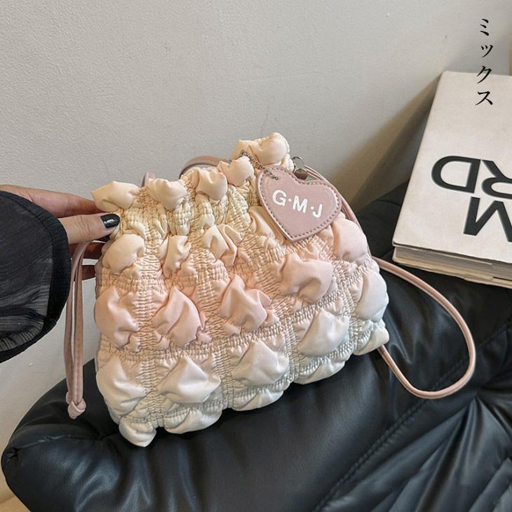 【期間限定】ショルダーバッグ キルティング 巾着 ハートチャーム かわいい 大人ガーリー お出かけ 2024秋冬新作【akb409-024】【予約販売:15-20日】宅込 【期間限定】ショルダーバッグ キルティング 巾着 ハートチャーム かわいい 大人ガーリー お出かけ 2024秋冬新作【akb409-024】【予約販売:15-20日】宅込