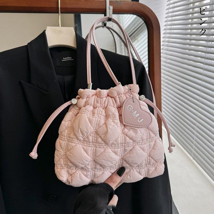 【期間限定】ショルダーバッグ キルティング 巾着 ハートチャーム かわいい 大人ガーリー お出かけ 2024秋冬新作【akb409-024】【予約販売:15-20日】宅込 【期間限定】ショルダーバッグ キルティング 巾着 ハートチャーム かわいい 大人ガーリー お出かけ 2024秋冬新作【akb409-024】【予約販売:15-20日】宅込