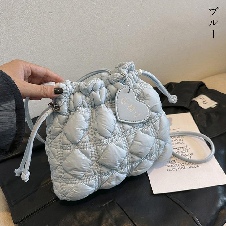 【期間限定】ショルダーバッグ キルティング 巾着 ハートチャーム かわいい 大人ガーリー お出かけ 2024秋冬新作【akb409-024】【予約販売:15-20日】宅込 【期間限定】ショルダーバッグ キルティング 巾着 ハートチャーム かわいい 大人ガーリー お出かけ 2024秋冬新作【akb409-024】【予約販売:15-20日】宅込