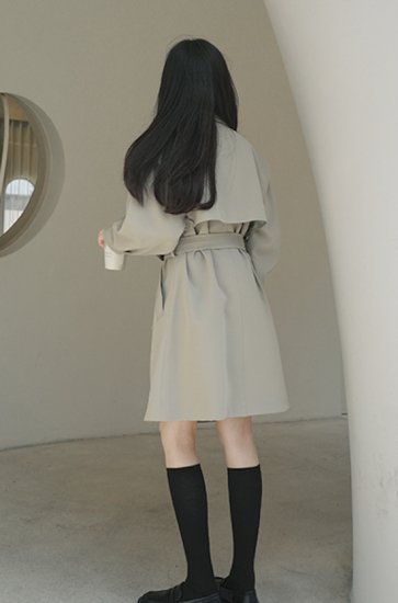 【取寄：納期2週間】ダブルブレストコート レディース アウター ジャケット コート ダブルボタン テーラード 長袖 韓国風 おしゃれ 春秋 デート エレガント シック ダブルブレストコート レディース