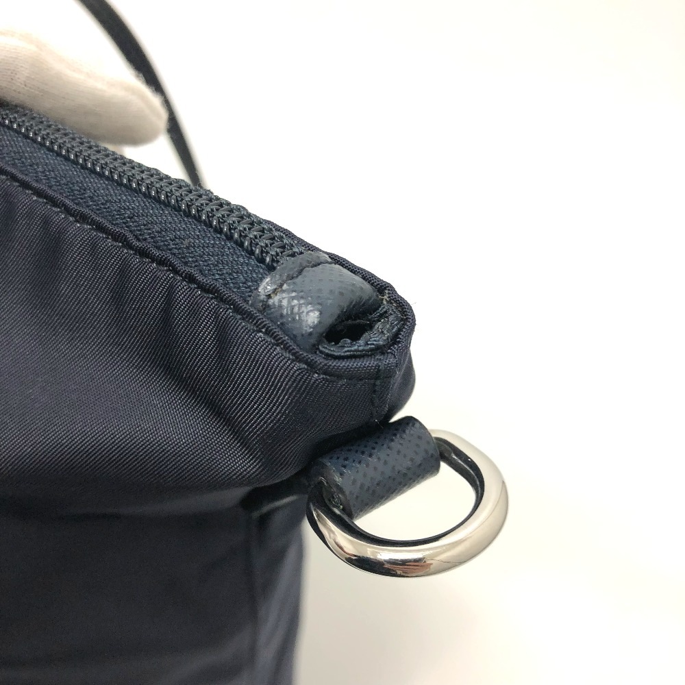 ショルダーバッグ 1BG189 トートバッグ/斜め掛け トライアングルロゴ カバン 2WAY ナイロン ネイビー