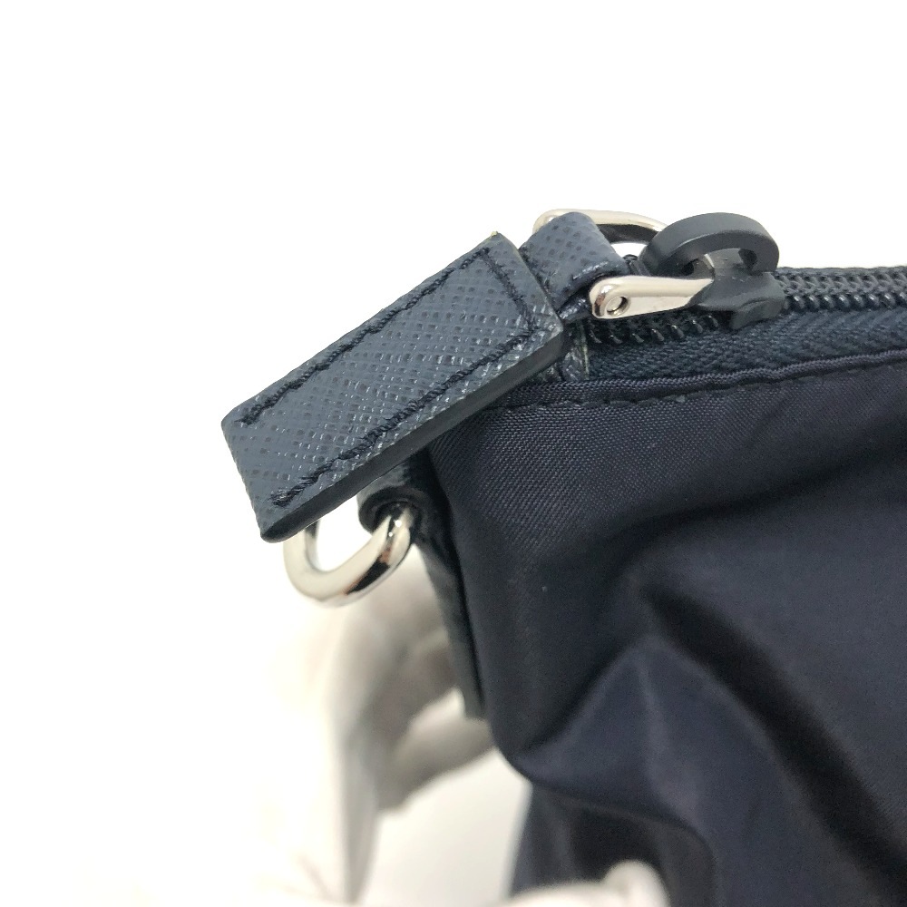 ショルダーバッグ 1BG189 トートバッグ/斜め掛け トライアングルロゴ カバン 2WAY ナイロン ネイビー