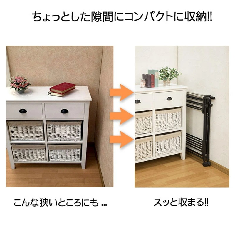 ハンガーラック ワンタッチ 2段 キャスター付き 折りたたみ 頑丈 スリム 省スペース コンパクト 伸縮 上下左右 高さ調整 物干しラック 洋服掛け 洗濯物干し 室内干しラック 布団干し 収納ラック mdprevattcaulkingandwaterproofing.com