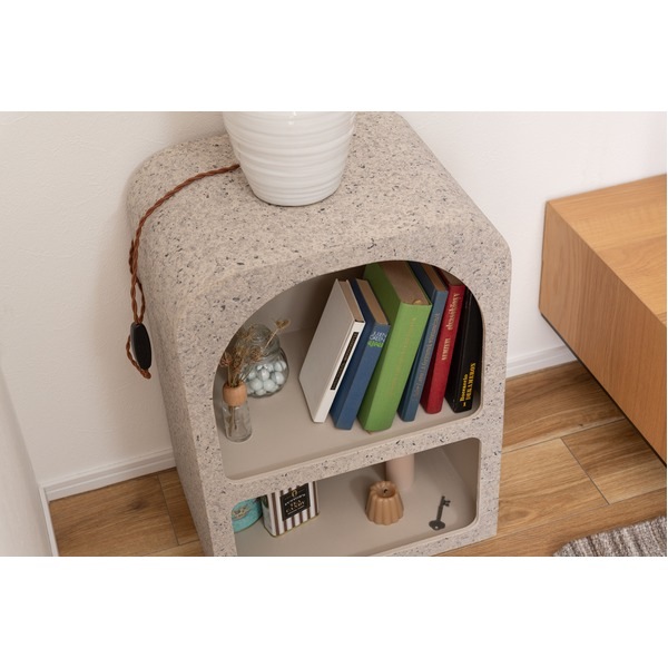 シェルフ ライトグレー 約 W40xD30xH55cm シェルフ ライトグレー 約 W40xD30xH55cm