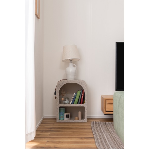 シェルフ ライトグレー 約 W40xD30xH55cm シェルフ ライトグレー 約 W40xD30xH55cm