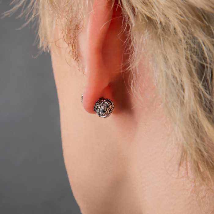 アルテミスキングス ARTEMIS KINGS クラウン キャッチ スタッド シルバー ピアス 片耳分 AKE0110 アルテミスキングス ARTEMIS KINGS クラウン キャッチ スタッド シルバー ピアス 片耳分 AKE0110