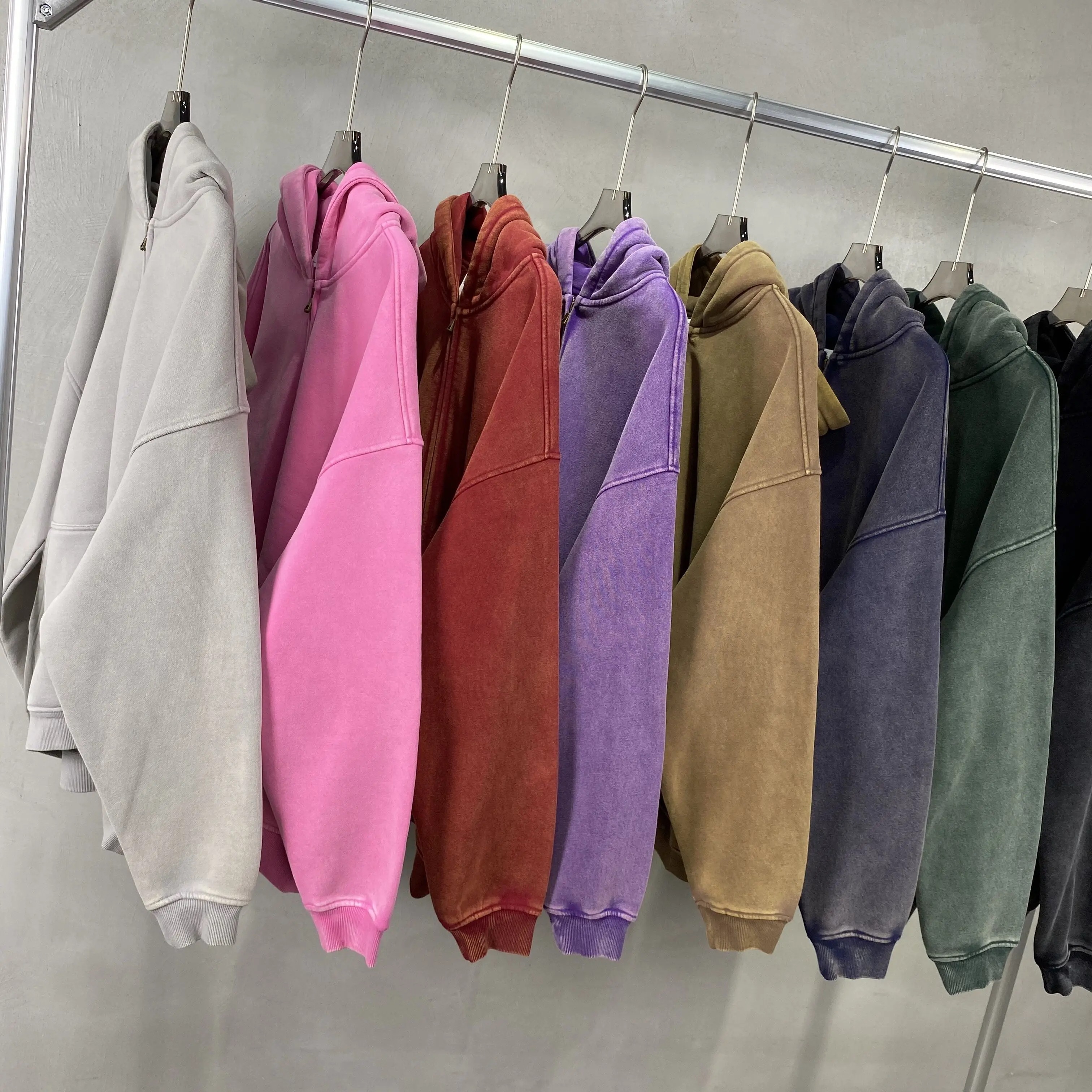 Batikフリースジッパー付きパーカーbatikフリース