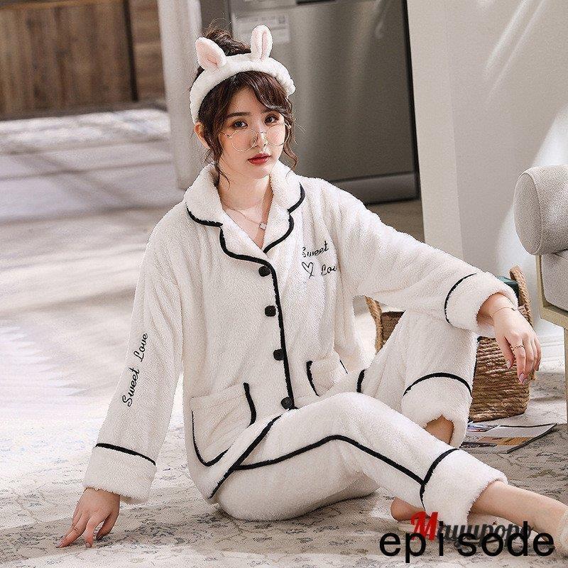 ウェア モコモコ パジャマ ペア パジャマ パジャマ 長袖 上下セット ナイトウェア 部屋着 ふわふわ 男性 女性 寝間着