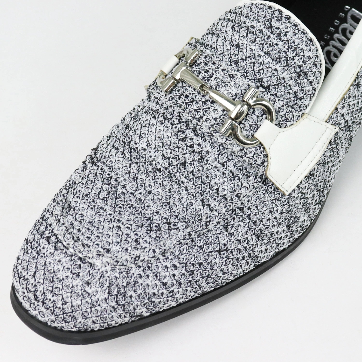 ローファー メンズ おしゃれ ビット 幅広 3E 歩きやすい シンプル カジュアル Uチップ メッシュ 2.5cmヒール 6325 青 ネイビー グレー Dedes