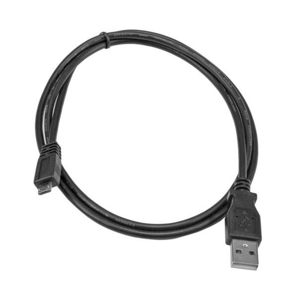（まとめ） StarTech.com microUSB2.0変換ケーブル 2m USB A（オス）-USB microB（オス） ブラックUUSBHAUB2M 1本 [x3セット]