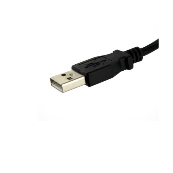 （まとめ） StarTech.com USB2.0パネルマウント型ケーブル 61cm パネルマウント用USB Aポート（メス）-USBAポート（オス） ブラック USBPNLAFAM2 [x3セット]