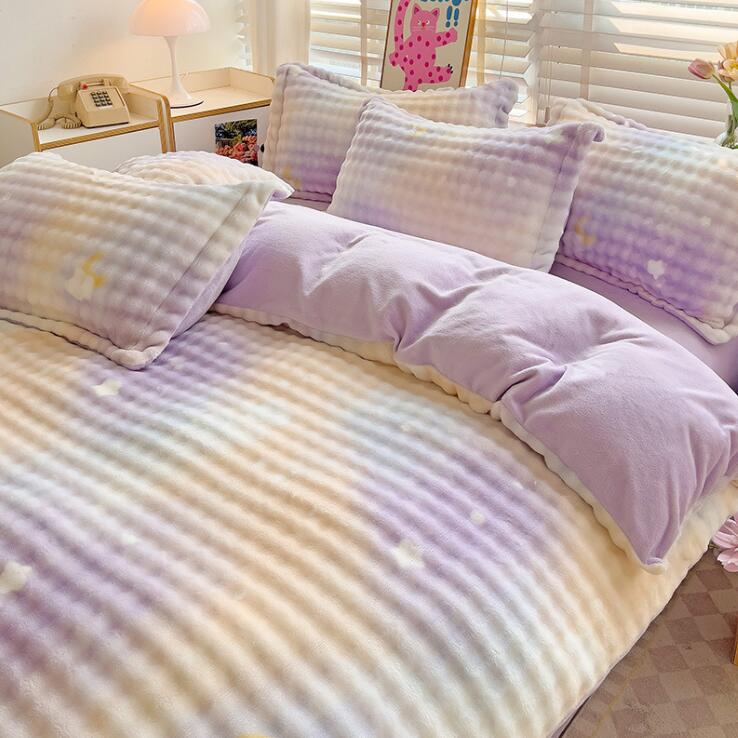 【超人気商品】布団カバーセット 秋冬 子供 大人 可愛い星柄 グラデーション ラビットファー調 超暖かい ふわふわ シングル ダブル クイーン フランネル 防寒対策 静電気防止 3点4点セット 掛け布 【超人気商品】布団カバーセット 秋冬 子供 大人 可愛い星柄 グラデーション ラビットファー調 超暖かい ふわふわ シングル ダブル クイーン フランネル 防寒対策 静電気防止 3点4点セット 掛け布