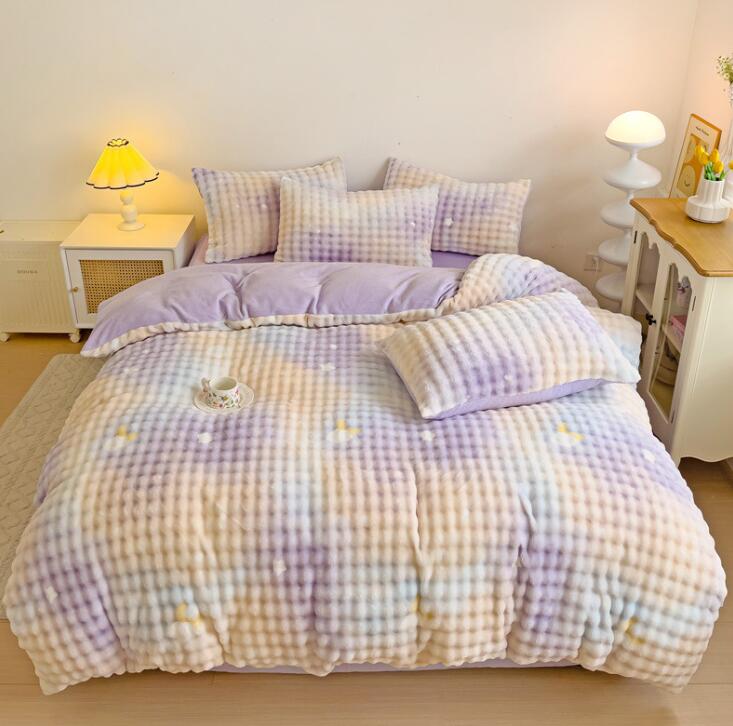 【超人気商品】布団カバーセット 秋冬 子供 大人 可愛い星柄 グラデーション ラビットファー調 超暖かい ふわふわ シングル ダブル クイーン フランネル 防寒対策 静電気防止 3点4点セット 掛け布 【超人気商品】布団カバーセット 秋冬 子供 大人 可愛い星柄 グラデーション ラビットファー調 超暖かい ふわふわ シングル ダブル クイーン フランネル 防寒対策 静電気防止 3点4点セット 掛け布