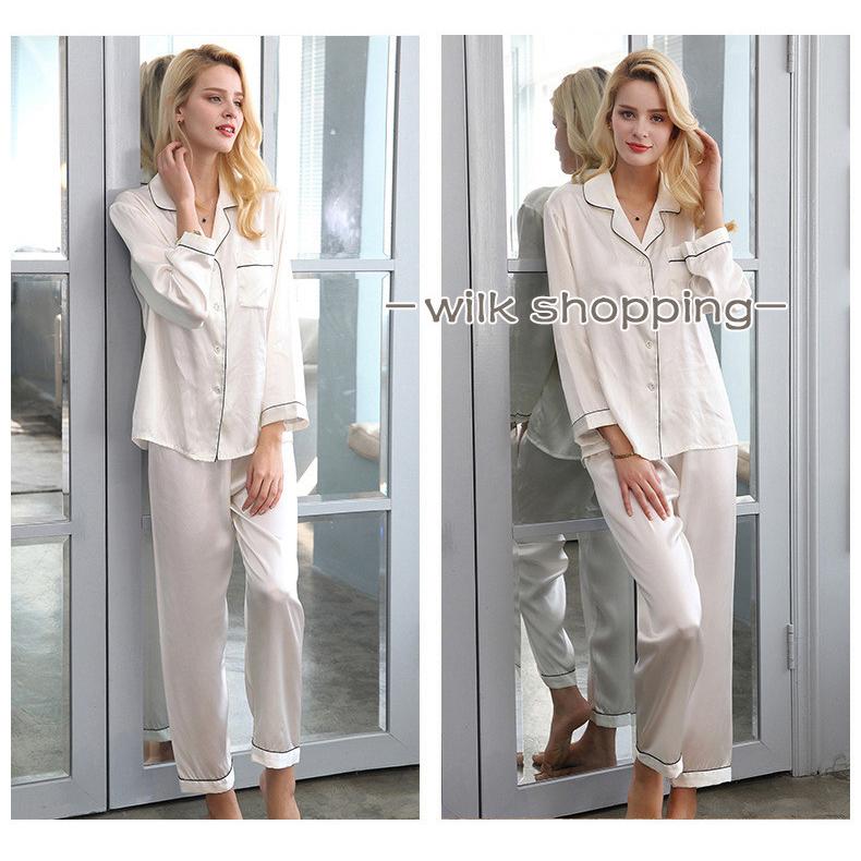 シルク パジャマ レディース 上下セット シルク100% 保湿 長袖 長ズボン セット ルームウェア 寝間着 春 シルクウェア ナイトウェア 部屋着 シルク パジャマ レディース 上下セット シルク100% 保湿 長袖 長ズボン セット ルームウェア 寝間着 春 シルクウェア ナイトウェア 部屋着