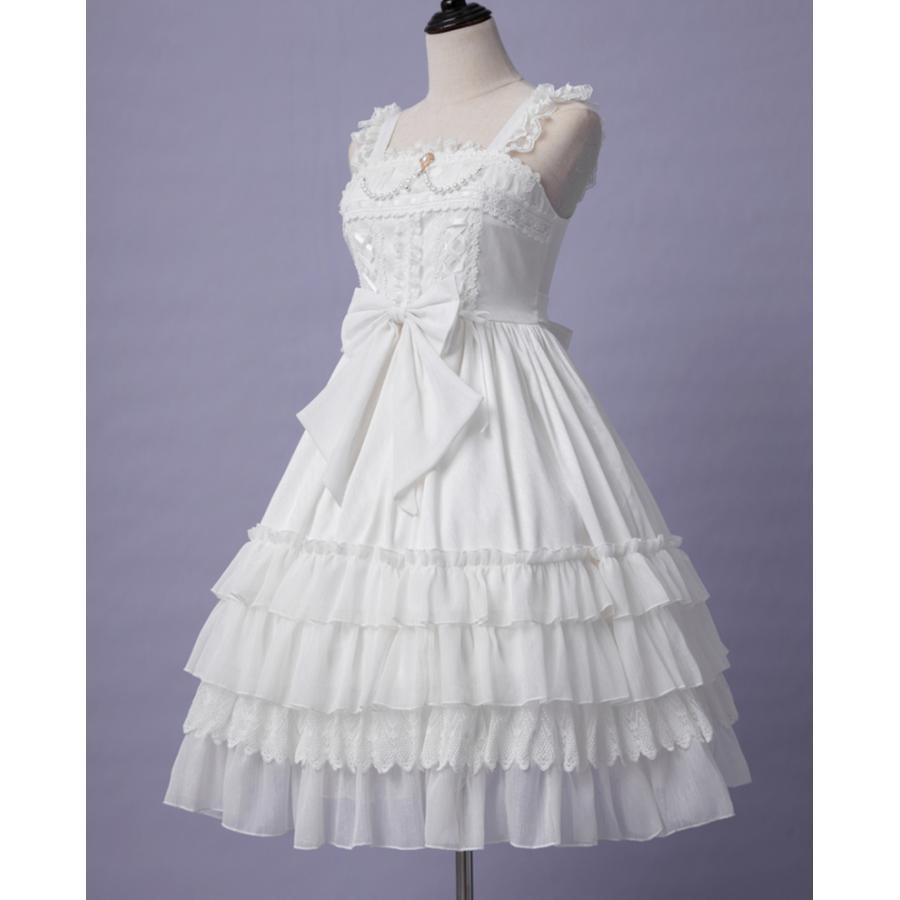 ロリータ ドレス ウェディングドレス ジャンパースカート ワンピース 春夏秋 ゴシック 純白 ホワイト ヘッドドレス ロリータ ドレス ウェディングドレス ジャンパースカート ワンピース 春夏秋 ゴシック 純白 ホワイト ヘッドドレス