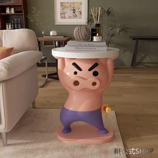 クレヨンしんちゃん ボーちゃん サイドテーブル 置物　高さ45cm Qoo10] クレヨンしんちゃん サイドテーブル ボー : 家具・インテリア