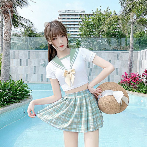 andwang スクールスカート 送料無料」スクールスカート アジャスター 膝上 ミニ 制服 学生