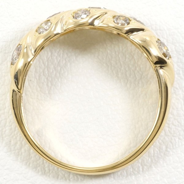 K18 18金 YG リング 指輪 10号 ブラウンダイヤ 1.01 ジュエリー 中古 K18 18金 YG リング 指輪 10号 ブラウンダイヤ 1.01 ジュエリー 中古