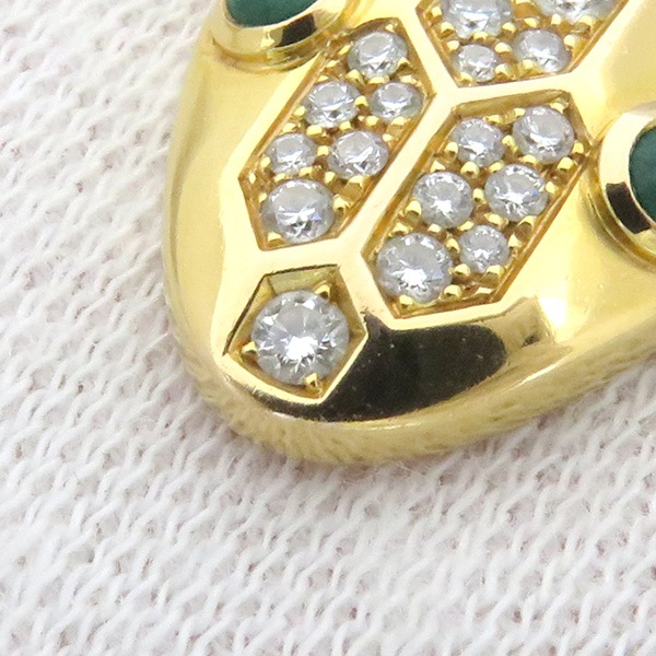 ブルガリ BVLGARI ネックレス セルペンティ セドゥットーリ K18YG ダイヤモンド マラカイト イエローゴールド 750AU 【中古】 ブルガリ BVLGARI ネックレス セルペンティ セドゥットーリ K18YG ダイヤモンド マラカイト イエローゴールド 750AU 【中古】