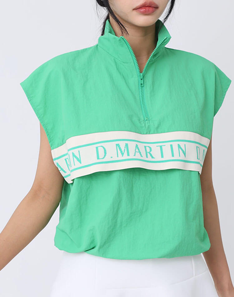 ゴルフウェア ベスト レディース 韓国 トップス 半袖 ノースリーブ ハーフジップ ロゴ ライン バイカラー 配色 スポーティ おしゃれ かわいい 体型カバー ゆったり 裾絞り 軽量 トレンド 春 夏 ゴルフウェア ベスト レディース 韓国 トップス 半袖 ノースリーブ ハーフジップ ロゴ ライン バイカラー 配色 スポーティ おしゃれ かわいい 体型カバー ゆったり 裾絞り 軽量 トレンド 春 夏