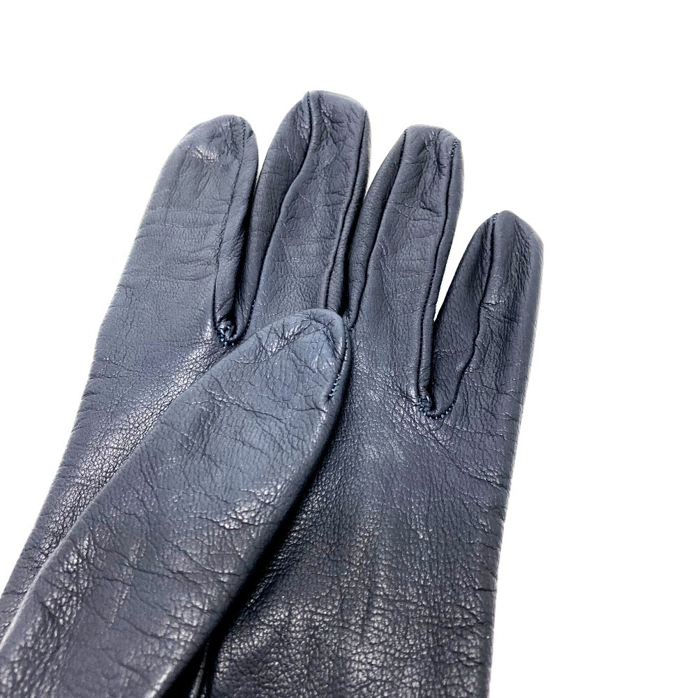 グローブ アパレル ファッション小物 手袋 レザー ネイビー/レッド