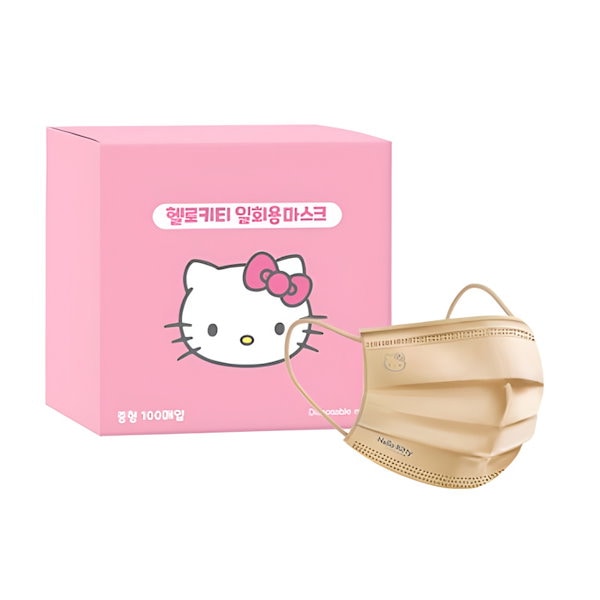 Qoo10] 【正規品】 キティちゃんマスク 100枚