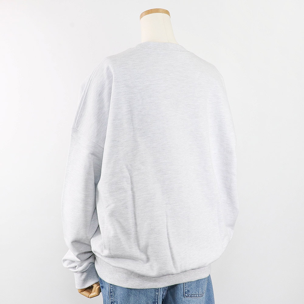 SWEATSHIRT FLOWERMARDI NEEDLEWORK HEATHER ORANGE 長袖 レディース 韓国 ファッション アパレル 刺繍 ロゴ