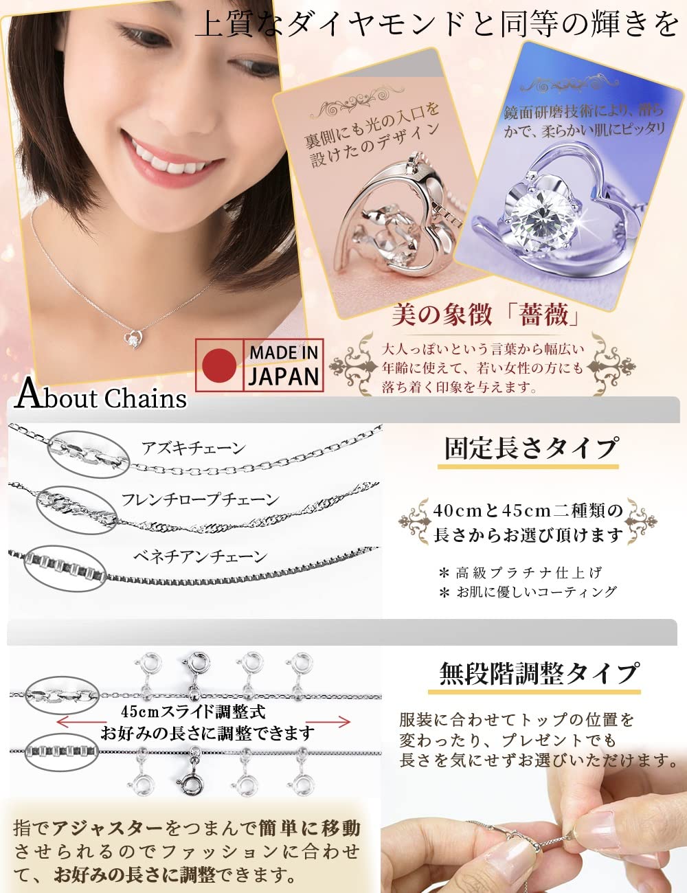 スワロフスキー レディース ネックレス ハート シルバー925 ネックレス ラッピング